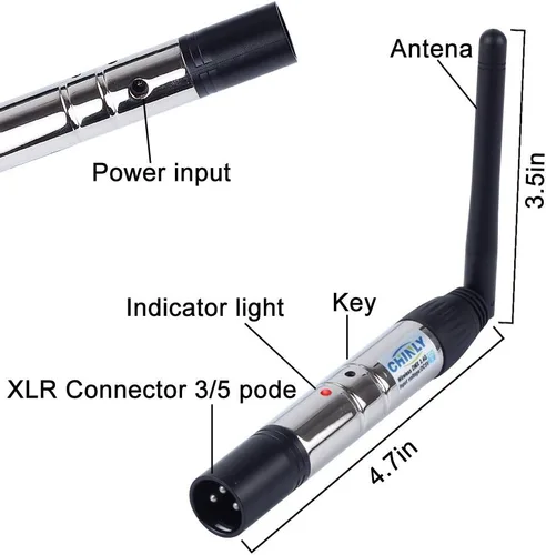 Miniatura 3 de CHINLY - Indicador de luz DMX inalámbrico