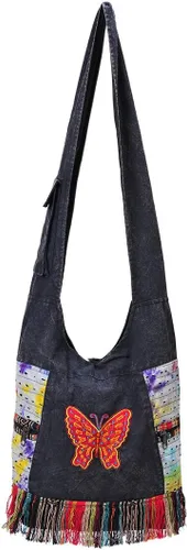 THE COLLECTION ROYAL Hobo - Bolso cruzado para mujer, bolso bohemio, bolso bohemio, bolso hippie, bolso indie, bolso de tela para mujer