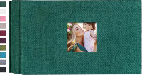 Miniatura 33 de Mublalbum Álbum de Fotos Pequeño 4x6 200 Fotos Cubierta de Lino Libro de Imágenes con Bolsillos Horizontales para Boda Familia Aniversario y Bebé