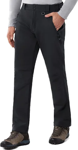 33,000ft Pantalones de esquí de invierno para hombre, con forro polar, cálidos, impermeables, aislados para snowboard, trabajo al aire libre,