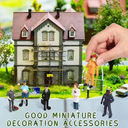 Miniatura 4 de Totority People Everyday Heroes Figuras de acción para niños pequeños, 7 piezas de ayudantes comunitarios - Modelos realistas de ocupaciones