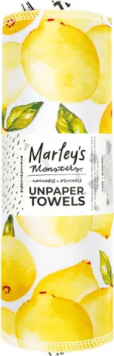 Miniatura 21 de Marley's Monsters Toallas sin papel - Rollo de 12 unidades, Toallas de papel reutilizables sin papel, de algodón, libres de árboles (Crepúsculo)