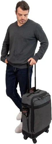 Miniatura 6 de ONLI TRAVEL Revolution Expandible Spinner Cabe debajo de la mayoría de los asientos del avión. Expandible, con dos bolsillos laterales., Negro -, De