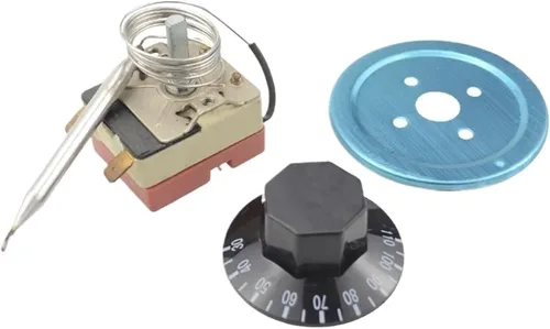 1pc 30-110 degree Celsius Adjustable NC Temperature Switch Capillary Thermostat 16A with 2 terminals temperature rotary switch