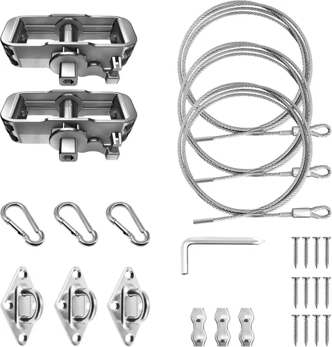 Miniatura 9 de Kit de accesorios para toldo con tensores de 6 pulgadas para instalación de toldo rectangular