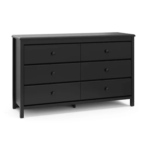 Miniatura 16 de Storkcraft - Cómoda de 6 cajones Alpine (Blanco) – Certificado GREENGUARD Gold, Cómoda blanca para dormitorio, Cajones de almacenamiento para niños