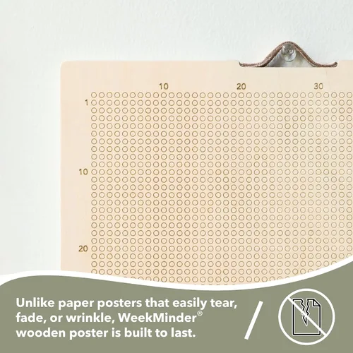 Miniatura 5 de Calendario de vida de madera, 90 años en semanas, póster de My Memento Mori, calendario estoico motivacional para desarrollar hábitos en 4K