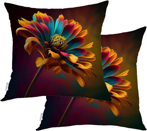 Miniatura 71 de Fundas de almohada con diseño de pinos y pájaros, bayas rojas, hojas de acebo, fondo beige, funda de cojín de mezcla digital, funda de almohada