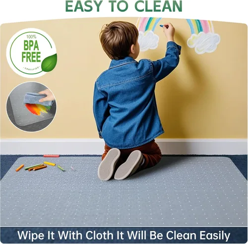 Miniatura 6 de Tapete para silla de oficina para alfombra, tapete grueso transparente para silla de escritorio para alfombras, tapetes de plástico para sillas