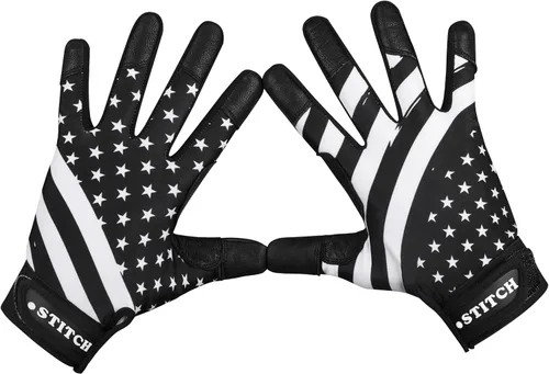 Miniatura 9 de Guantes de bateo Dot Stitch con bandera de EE. UU. para béisbol y sóftbol, guantes de bateo con bandera americana, guantes de béisbol para niños