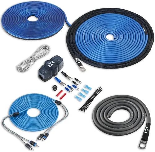 Miniatura 11 de NVX Kit de cableado de amplificador dual 1/0 calibre 1/0 AWG 100% OFC sin cable RCA - XAPK1D