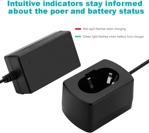 Miniatura 6 de CREABEST Paquete de 2 baterías Ni-MH de 9.6 V 3500 mAh compatibles con Makita 9000 9001 9002 9033 9600 96003 193890-9 192696-2 632007-4 e incluye un