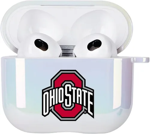 Miniatura 7 de Funda para AirPods, AirPods Pro de la Universidad Estatal de Ohio (Gen 1 y 2), color negro (piel sintética)