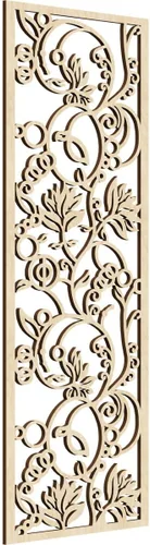 Miniatura 16 de 9 3/8"W x 24 3/8"H x 1/4"T Caspio Decorativos Paneles De Pared De Madera De Calado, Roble Rojo rojo (Red Oak)