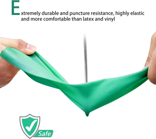Miniatura 2 de GAYISIC Guantes de limpieza de cocina reutilizables sin látex, diseño antideslizante, guantes resistentes para lavar platos, 2 pares