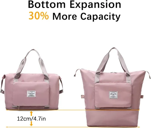 Miniatura 2 de Bolsa de viaje plegable de gran capacidad, bolsas de mano ligeras e impermeables, adecuadas para pasar la noche