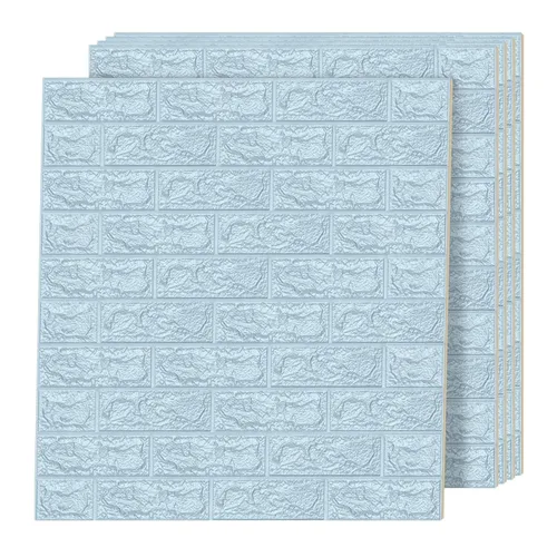 Art3d - Juego de 5 paneles de pared de espuma, 29 pies cuadrados, azul