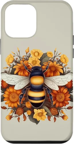 Miniatura 16 de iPhone 16 Boho Flower Bee Honey Beekeeper Daisy Sunflower Bee Case