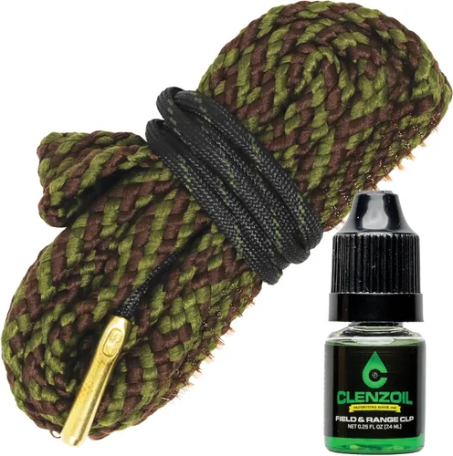 Miniatura 13 de CLENZOIL Field & Range Cobra Bore Cleaner Gun Barrel Cleaning Tool Brass Brush Embedded in Cotton Bore Rope