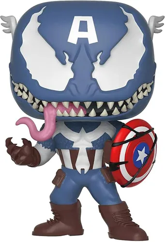 Funko Pop!: Marvel: Marvel Venom: Venom Capitán América - Figura de vinilo coleccionable - Idea de regalo - Producto oficial - para niños y adultos