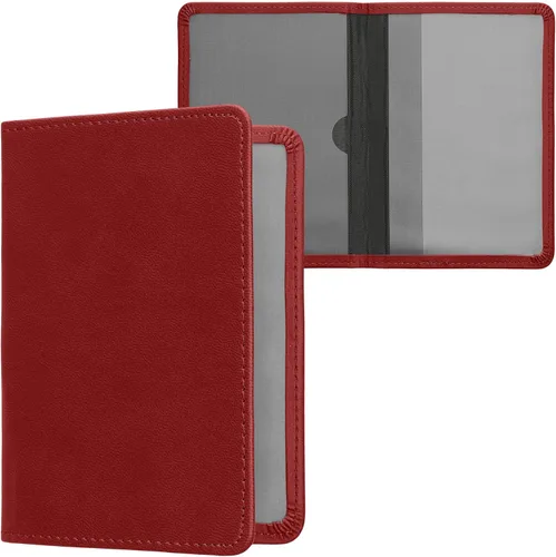 Miniatura 13 de kwmobile - Soporte para documentos del automóvil y tarjetas para documentos de vehículos y tarjetas, cuero sintético, color negro Menta