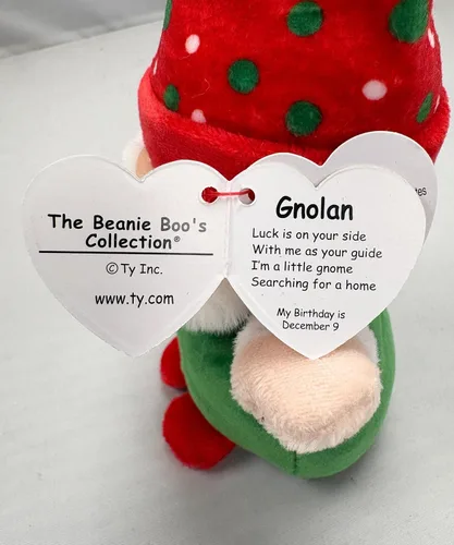 Miniatura 5 de TY Beanie Boo GNOLAN - Gnomo de Navidad con sombrero - 6