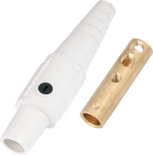 Miniatura 5 de Marinco CLS20FB-A CLS tipo Cam, serie 16 en línea, conector de un solo pin, 400 amperios, 600 voltios, #2-2/0 AWG, hembra - negro (A)