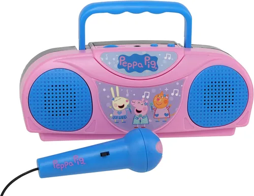 Miniatura 2 de Sakar Batman - Máquina de karaoke para niños con radio KO1 compatible con iPod y reproductor de MP3, radio portátil AM FM, incluye micrófono