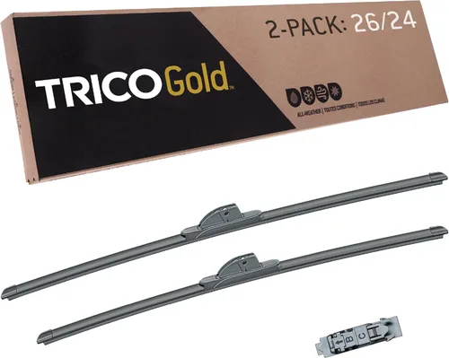 Miniatura 67 de TRICO Gold 21" + 19" Juego de 2 limpiaparabrisas de repuesto automotriz de primera calidad, limpiaparabrisas de haz para lado del pasajero