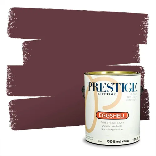 Miniatura 37 de Prestige Paints Pintura exterior e imprimación en uno, 1 galón, plano, coincidencia comparable de Valspar* Amber Rose*