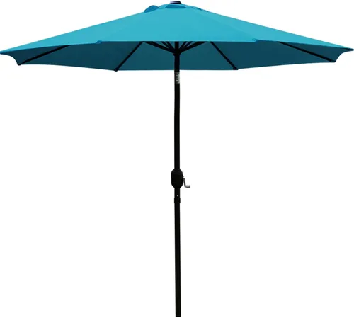 Miniatura 8 de Sunnyglade - Sombrilla de mesa de 9 pies para exteriores, con 8 varillas resistentes Negro