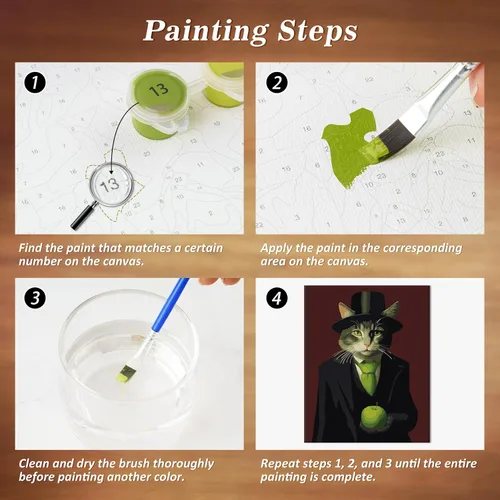 Miniatura 6 de NiArt Pintura por números para adultos principiantes, pintura por números sobre lienzo para niños, kits de pintura al óleo para regalo decoración