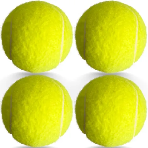 Miniatura 10 de Pelotas de tenis, paquete de 4 pelotas de tenis de práctica para principiantes, pelotas de tenis de entrenamiento para mascotas y perros Verde