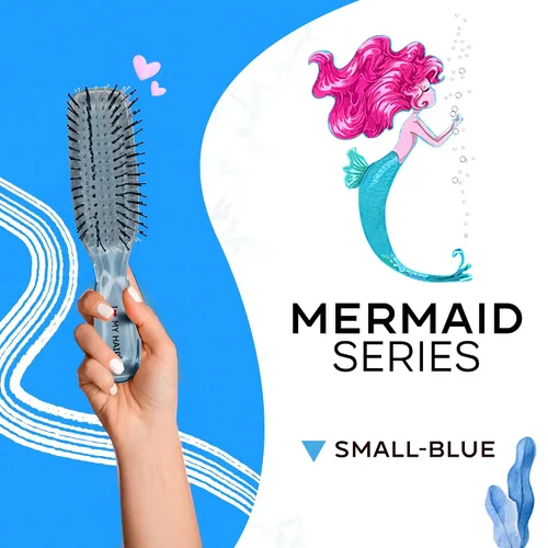 Miniatura 6 de MERMAID 1803 - Cepillo de pelo pequeño (azul)