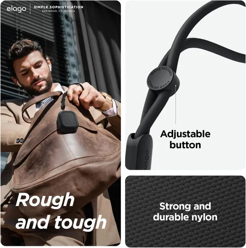 Miniatura 6 de elago Estuche Armor Compatible con AirPods Pro de 2ª Generación - Estuche Compatible con AirPods Pro 2, Incluye Cordón, Soporta Carga Inalámbrica