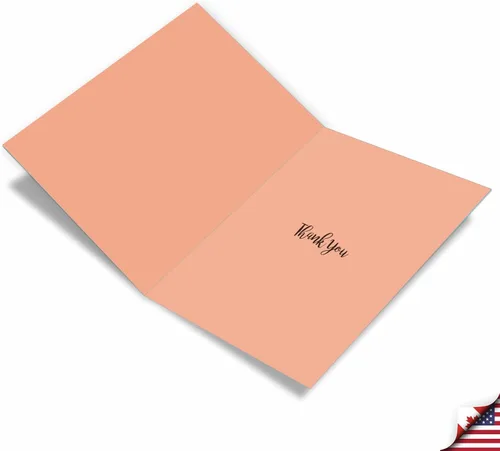 Miniatura 2 de The Best Card Company - 1 tarjeta de felicitación de agradecimiento de flores (8.5 x 11 pulgadas) - Hermosa tarjeta de notas de gratitud floral