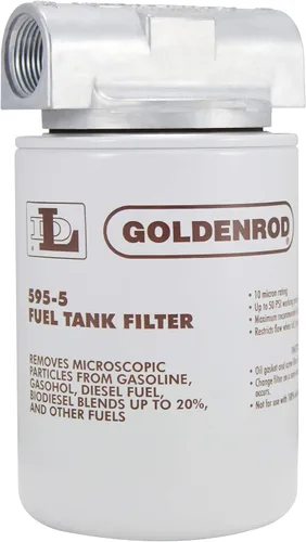Dutton-Lainson Company - Recipiente de filtro de tanque de combustible Goldenrod (595-3/4) con accesorios de tapa superior NPT de 3/4 pulgadas,