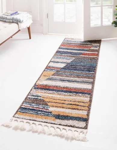 Miniatura 10 de Unique Loom Colección Aramis - Alfombra Zoe (rectangular 2' 0" x 3' 1", Multi/Azul)