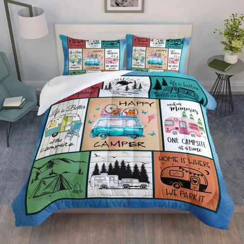 Miniatura 31 de HOSIMA Juego de edredón de tortuga marina, juego de edredón con temática de playa costera tamaño Queen para niños, adolescentes y niñas, decoración