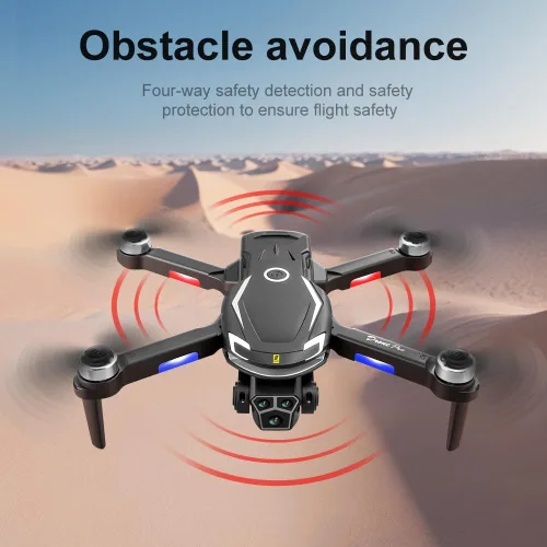 Miniatura 5 de Remote Control Aerial Drone with 3-Camera 8K HD Brushless Power Intelligent Avoidance Obstacle Trajectory Flight, Optical Flow Hover, Gesture