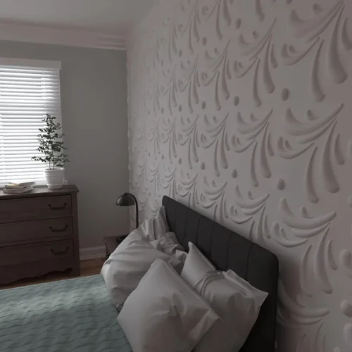 Miniatura 9 de Ekena Millwork WP20X20ACWH 19 5/8 pulgadas de ancho x 19 5/8 pulgadas de alto Acacia EnduraWall Decorativo 3D Panel de Pared Cubre 2.67 pies