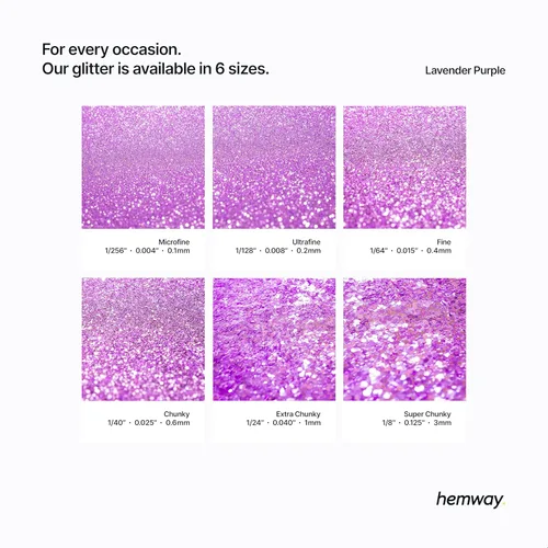 Miniatura 46 de Hemway - Purpurina para resina 100g, cristales metálicos plateados, copos súper gruesos para vasos de epoxi, cera de fusión