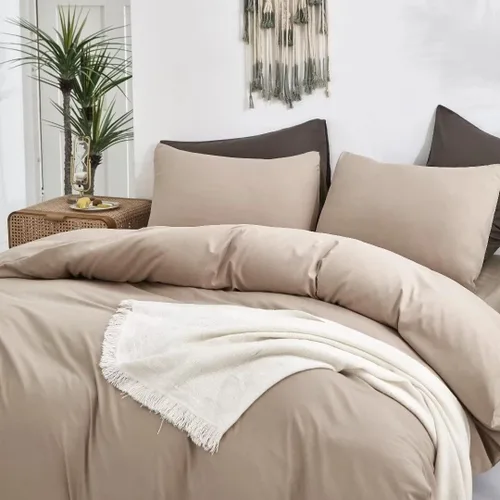 Miniatura 233 de CLOTHKNOW - Juego de edredón verde militar tamaño completo de 3 piezas, juego de ropa de cama verde oscuro, edredón suave con 2 fundas de almohada