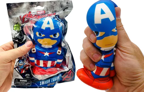 Miniatura 3 de JA-RU Marvel Avengers Figures - Pelota grande de espuma de 5.5 pulgadas (1 Capitán América), juguete de acción de superhéroe, Spiderman, Hulk, Iron