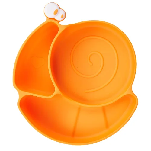 Miniatura 8 de Matyz Platos de succión de silicona para bebés con succión (azul) - Platos divididos para niños antideslizantes - Platos 100% silicona de grado