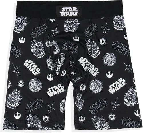 INTIMO Star Wars - Calzoncillos tipo bóxer sin etiquetas para hombre, diseño de Halcón Milenario de la Muerte