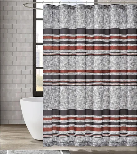 Miniatura 7 de LONDON FOG Warren Stripe Twin XL - Juego de funda de edredón de 2 piezas