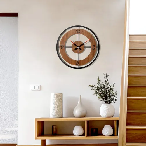 Miniatura 7 de Reloj de pared grande decorativo para pared, reloj redondo de cocina, decoración de cocina, relojes rústicos para paredes, reloj silencioso