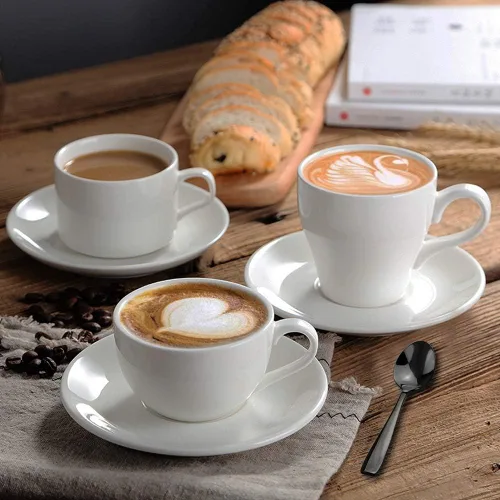 Miniatura 6 de Teyyvn Juego de 8 cucharas de café de acero inoxidable negro, juego de cucharas de café Demitasse Cucharas Demitasse de 5 pulgadas, acabado