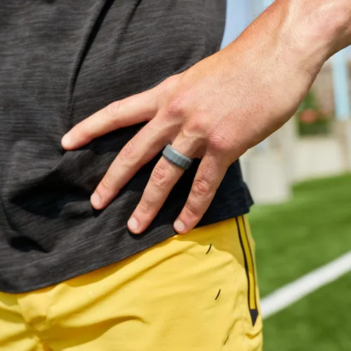 Miniatura 28 de QALO - Colección de anillos de silicona clásicos para hombre